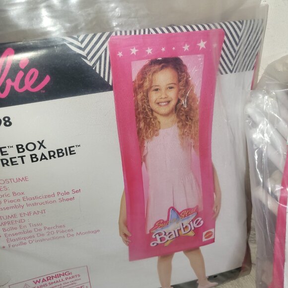 Barbie Child's Superstar Pink Box Costume! - Picture 2 of 13